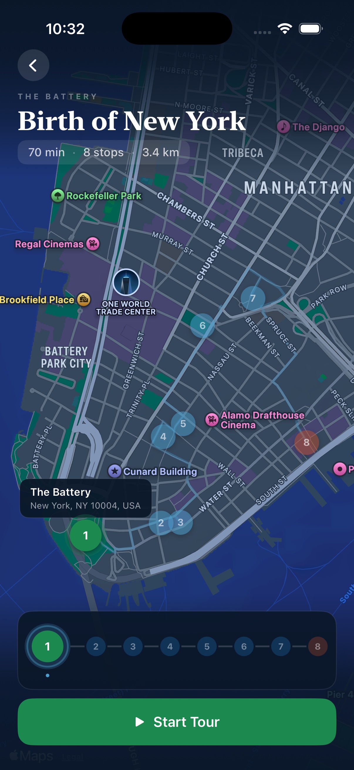 A real walking route
